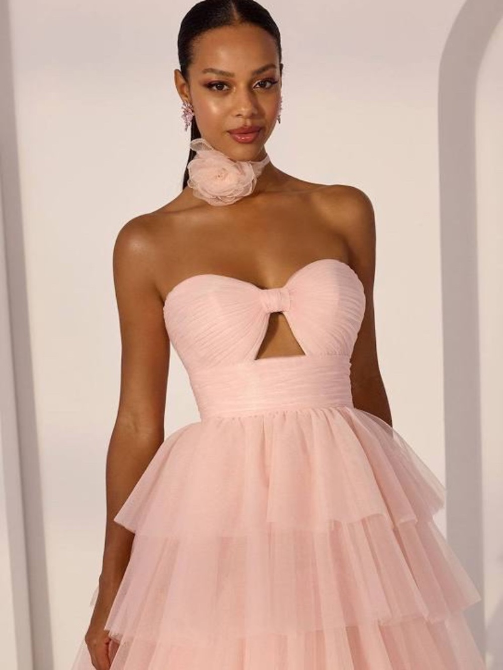 NWT MORI LEE BLUSH PINK BALLGOWN SIZE 8